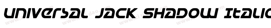 Universal Jack Shadow Italic字体转换